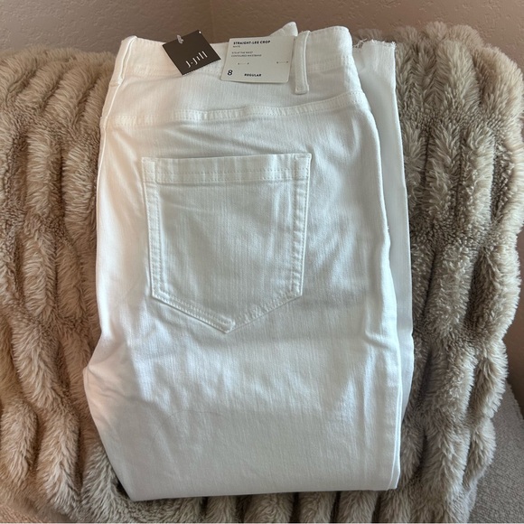 J Jill Fringe Hem White Jeans NWT - Picture 9 of 9
